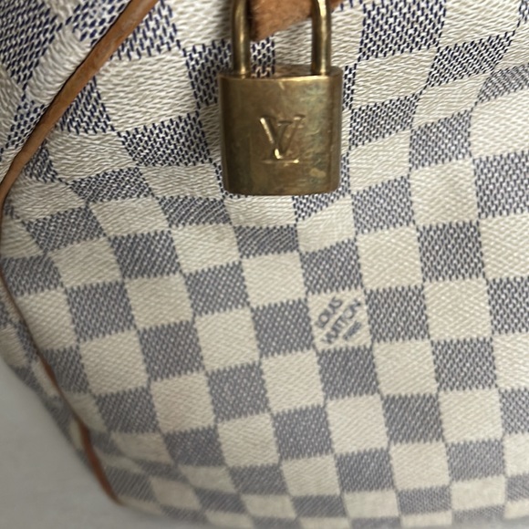 LOUIS VUITTON DAMIER AZUR CANVAS SPEEDY 35 - Picture 2 of 7